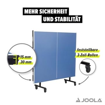JOOLA Indoor Tischtennistisch Inside 15 mit Netz, 274 x 152,5 x 76 cm